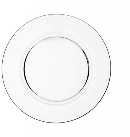 Grandes Assiettes Modernes Assiette à dîner en verre Transparent trempé, assiette à salade de fruits, vaisselle résistante à la chaleur, plat créatif nordique for la maison Assiettes Empilables (Colo
