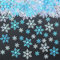 400 Stück Schneeflocken Deko Konfetti Blau,Streudeko Weihnachten Deko,Tischdeko Weihnachten Winter deko Schneeflocke Konfetti,Frozen Geburtstagsdeko,Winterdeko Confetti für Hochzeit,Geburtstag,Neujahr