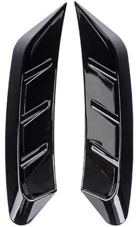 WGABKN Auto Scheinwerfer Augenbrauen für Ford Fiesta MK7 2011-2017,Scheinwerferblenden Augenlider Abdeckung Aufkleber Extern Dekoration Zubehör,A1-Black