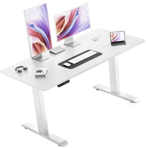 SIHOO D01 Medizinischer Verstellbarer, neigbarer Nachttisch mit Rollen, pneumatischer mobiler Stehtisch, Laptop-Tisch, rollender Computerwagen, Computer-Arbeitsplatz für Zuhause & Büro
