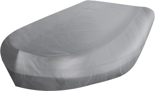 Copribarca Gonfiabile, 210D Oxford Telone Scafo A V Telo Antipolvere Impermeabile di Stoccaggio Resistente UV Custodia Protettiva, per Canoa da Kayak, Gommone (Grigio, 230 * 94 * 46cm)