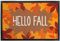 True Statements Deko-Fußmatte „Hello Fall“ - Blätter - Herbst-Deko für Innen & Außen – rutschfest, extra dünne Türmatte - Eingangsbereich Deko - Geschenk für Freunde und Familie, 60 x 90 cm