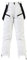 Maglia ciclismo uomo donna salopette con bretelle tinta unita snowboard intimo uomo, bianco, 3XL