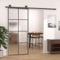 Willood Schiebetür ESG-Glas & Aluminium, Glasschiebetür Innentür, Schiebetür Innenbereich, Glastür, Tür mit Beschlag 90x205 cm