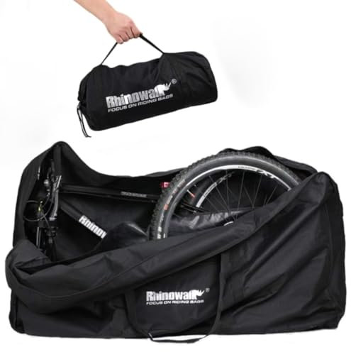 LIDARPHE Bike Travel Bag 26 to 29 inch Bicycle Storage Carry Case, Portable Folding Cycling Thick Mountain Bike Transport Case for Airplane Shipping, Professional Cycling Cover Accessories