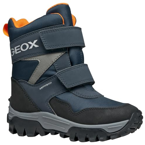 GEOX JUNIOR J HIMALAYA BOY B ABX ANKLE BOOTS NAVY/ORANGE 36_EU