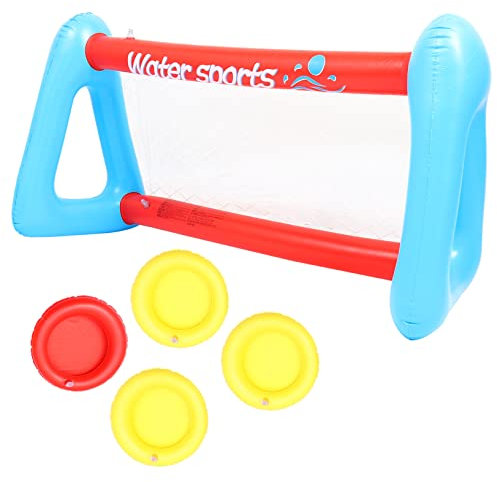 KICHOUSE Pool Inflatable Volleyball Toy Floating Volleyball Net for Outdoor Play