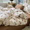 Nyescasa Bettwäsche 200x220 Dackel Braun Beige Hund Kinder Mädchen Bettwäsche Set Weich Mikrofaser Bettbezug mit Reißverschluss und 2 Kissenbezug 80x80cm