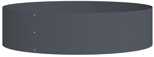 vidaXL Anthrazit Metall Pflanztopf Anthrazit Metall Groß Langlebig