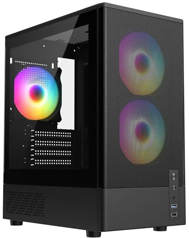 Vortex Core Lite V5 Gaming Desktop PC | NVIDIA GeForce GTX 1070 8GB | Ryzen 5 3600 6-Core | 16GB DDR4 RAM | 500GB NVMe SSD | Windows 11 Home | 1080p Gaming Computer UK Built (Black)