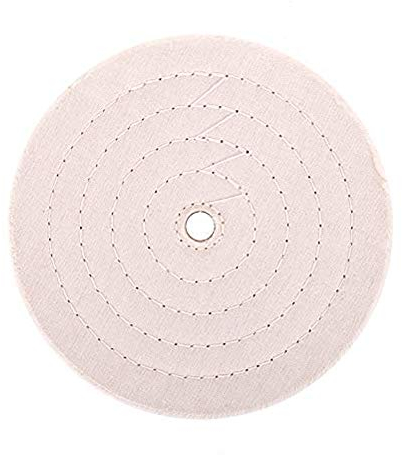 scottchen PRO Buffing polishing Wheel 8 x 5/8 Arbor (70 Ply) Fine Cotton for Bench Grinder Buffer Motor - 1pcs