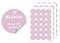 typographus Schön DASS du da bist Aufkleber in rosa mit Herzen – 72x Hochzeitsaufkleber rund Ø 4cm Sticker für Gastgeschenke & Tischdeko