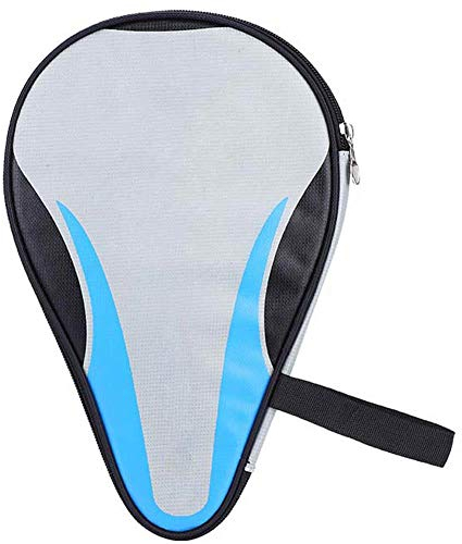 hochwertige hülle tischtennisschläger,Tischtennisschläger Tasche, hochfeste Ox-Tischtennis-Kasten-Schläger-Hülsen-Paddel-Schläger-Tasche wasserdichter staubdichter voller Schutz(Blau)