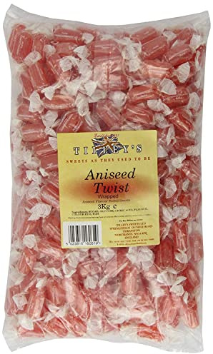 Tilleys Aniseed Twist Individually Wrapped Candy Sweets 3kg (2 Bags)