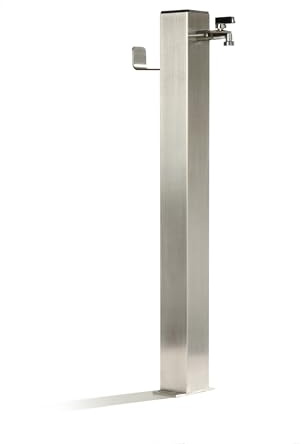 Schneck Wasserzapfstelle Edelstahl eckig 8x8 cm 85cm WSQ8085SH