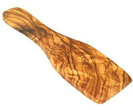 Bakmina 4 spatules à raclette en bois d'olive fait à la main 15 cm de long