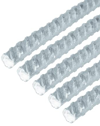 Alberts 423704 Beton-Riffelstahl | Stahl | 1000 x 8 mm | 5er Set