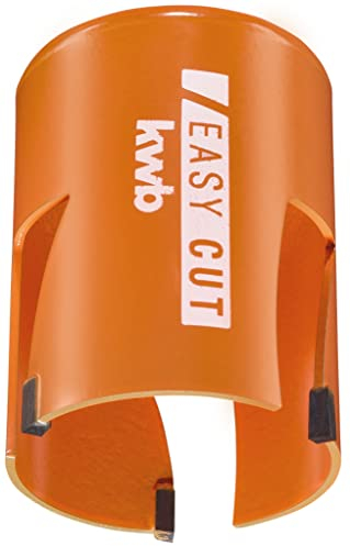 kwb Scie cloche Ø 50 mm avec dents brasées à haute température, affûtées au diamant, évacuation rapide des copeaux, foret de centrage de 6 mm pour une utilisation universelle