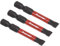 Sealey 3pc 50mm Slotted 6.5mm Impact Power Tool Bit Set - AK8228