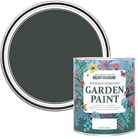 Rust-Oleum Black Mould Resistant Garden Paint in Matt Finish - Black Sand 750ml