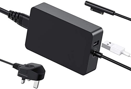 Surface Pro Charger for Microsoft Surface Charger with Surface Laptop Charger 65W Compatible for Surface Go, Surface Laptop Go, Surface Book, Windows Surface charger