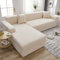 ABUKJM Sofa überzug ecksofa l Form,Jacquard Stretch sofabezug für ledersofa,Moderne Wohnzimmer Sofa Heimdekoration, Maschinenwaschbar,Geeignet für die meisten Sofas,Off-White,2 Seater 145-185cm
