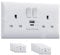 USB C Socket | 20W PD USB C & 18W QC 4.0 USB A | Super Fast Charging | VELTZ Pro | Double Plug Wall Socket 13A 2 Gang | White