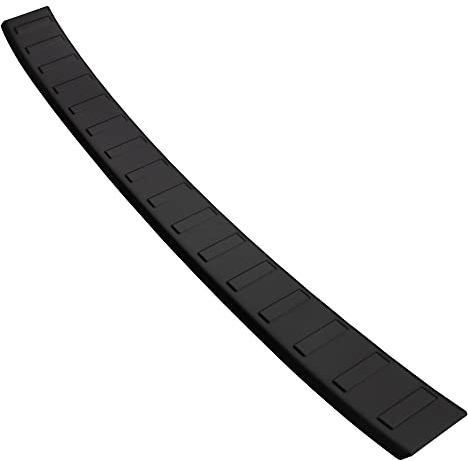 Aroba AR1277-PB Edelstahl Schwarz Pulverbeschichtet Ladekantenschutz kompatibel mit BMW 2er Active Tourer ab BJ. 10.2021> passgenau Abkantung Farbe Schwarz