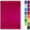 Lashuma Fußhandtuch 50x70 cm, Linz Frottee Badematte waschbar saugstark Purpur