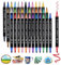 TENXSNUG Acrylstifte für Steine Wasserfest, 36 Farben Doppelspitze Acrylstifte Marker Stift, Permanent Stifte Steine Bemalen Paint Marker Set für DIY Stein, Holz, Leinwand, Papier, Glasmalerei