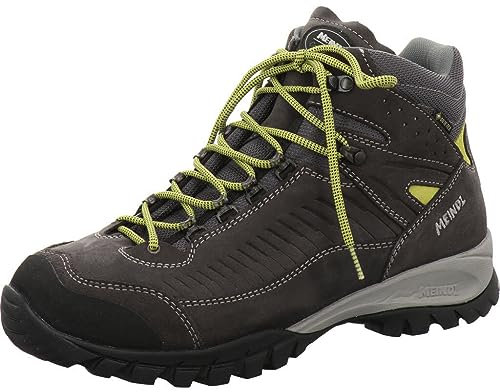 Meindl Mens Salo Mid GTX Boots - Anthracite-Yellow 10.5, Anthracite/Yellow
