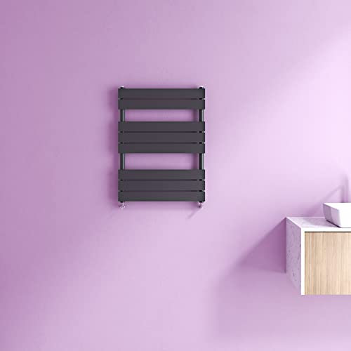 Anthracite Radiators Flat Panel Heated Towel Bathroom Radiators Central Heating Rail Radiator Warmer Wall Mounted Ladder Rad 800x600mm