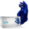 AMPri Guanti in nitrile blu scuro, 100 pezzi/scatola, taglia M, senza polvere, stile blueberry by Med-Comfort: guanti monouso in nitrile nelle taglie XS, S, M, L, XL