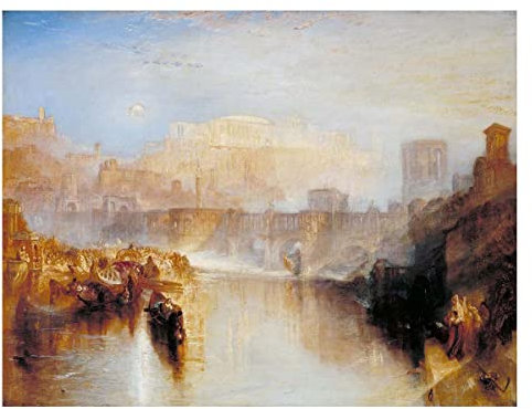 Ltt-Ydd-Ccl Joseph Mallord William Turner-Landschaften-Leinwandbild Wandbilder Bilder Wohnzimmer Deko Leinwand Gemälde Wandbild Kunstdruck Dekoration(Ungerahmt,20x25cm 8x10inch)