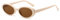 Long Keeper Retro Kleine Ovale Sonnenbrille - Mode Oval Vintage Katzenauge 90er Rund Brille UV400 für Damen Herren