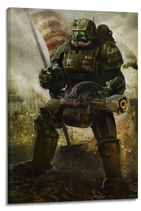 Quem Fallout Series - Póster decorativo de juegos de la serie Fallout, pósteres de pared e imágenes artísticas, pósteres modernos para decoración de dormitorio familiar, 24 x 36 pulgadas (60 x 90 cm)