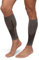 DANISH ENDURANCE Waden-Kompressionsstrümpfe ohne Fuß (1 | 3 Paar), 21-26 mmHg, Unisex, für Damen & Herren, 1 Paar Grau/Schwarz, L