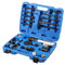 TABODD 15tlg Vibro Druckluft Meißelhammer Satz, Vibro-Druckluftmeißel Air Hammer Kit Schlaghammer Ball Joint Dismantling Hammer mit Meissel, 2200r/min Mit Schnellwechselfutter Rückschlagdämpfung