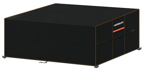 HEIMUNI Housse Salon de Jardin Exterieur, 240x140x90cm Housse Table de Jardin Rectangular Housse Protection Table de Jardin Exterieur, Bache Table Exterieur Bâche Salon de Jardin Imperméable Anti-UV