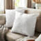 Kissenbezug 40x40 cm Set Von 2 Von Encasa XO | Moderne Silberfolien Kissenhüllen Für Wohnzimmer, Sofa | Set Von 2 Kissenbezüge Nur, Keine Kissen Einlagen Oder Füllungen | Citylight Silber
