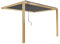 Pérgola bioclimática respaldada 3x4 m de madera con 1 tienda