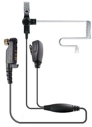 Covert - Auricolare acustico per radio bidirezionali HYT Hytera PD600, PD602, PD605, PD662, PD665, PD680, PD682, PD685, X1p, X1e