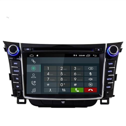 Jodriva DSP Carplay Android 11 Reproductor de DVD for Coche, for Hyundai, I30, for Elantra, GT 2012-2016 2 DIN Radio for Coche navegador GPS estéreo Multimedia Radio para Coche con Pantalla táctil