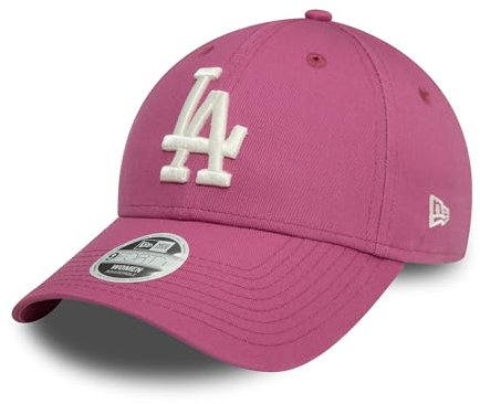 New Era MLB Fankappe Los Angeles Dodgers Baseball Frau verstellbare Cap gebogener Schirm Teamlogo pink - One-Size