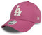 New Era MLB Fankappe Los Angeles Dodgers Baseball Frau verstellbare Cap gebogener Schirm Teamlogo pink - One-Size