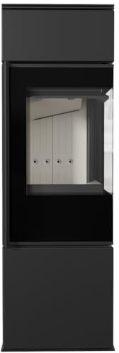 Kratki Kaminofen aus Stahl Eckkamin REN/S rechts Ø 150 7 kW BImSchV 2 Ökodesign