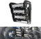 NICECNC Schwarze Frontstoßstange mit 60 W LED-Scheinwerfer-Kits, Compatible with Yamaha Raptor 700 2013–2024, Raptor 700R 2013–2024