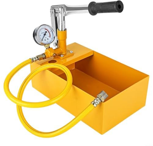 Sumsoctober Pompe de test manuelle en aluminium de 25 bars avec jauge à grande échelle pour détection de fuites de plomberie