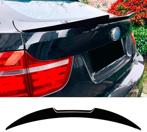 For Auto Perfectionists UK Rear M4 Style Boot Spoiler Lip Mid Wing Compatible With BMW X6 E71 X6M 2008-2015