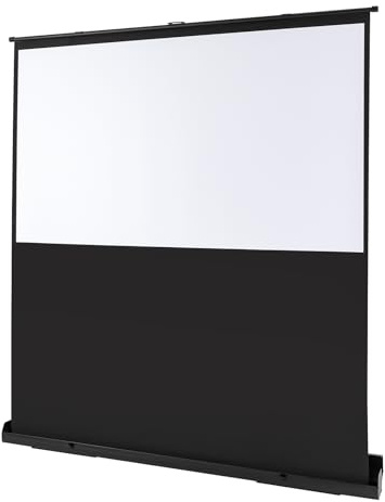Écran de projection 80 16:9 haute résolution – Hauteur réglable jusqu'à 40 pouces avec angle de vue de 160° – Écran de vidéoprojecteur portable pour bureau à domicile et salon